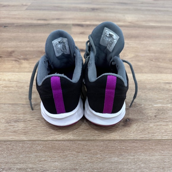 NIKE DOWNSHIFTER Womens Size 7 Black Gray Turquoise Purple Sneakers - Picture 5 of 11